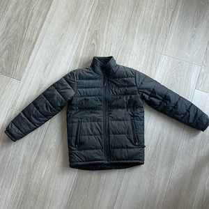 NORTH FACE BLACK fleece lined jacket Size M 10-12